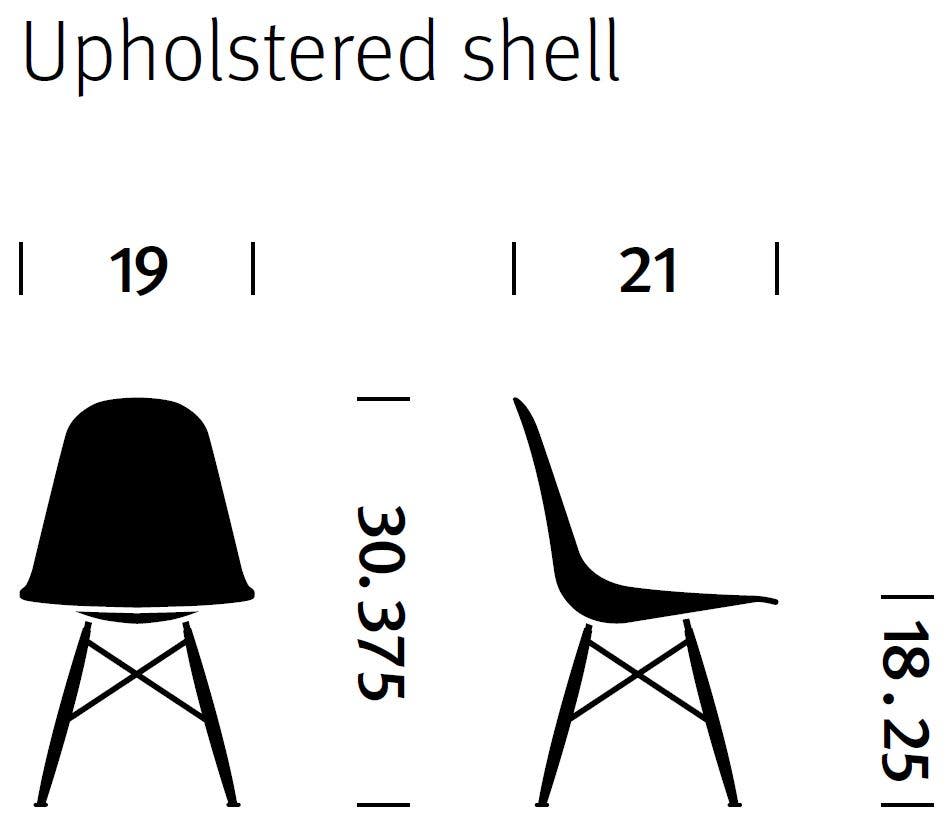 Herman Miller Eames® Molded Fiberglass Side Chair - Upholstered (On Production Hold)