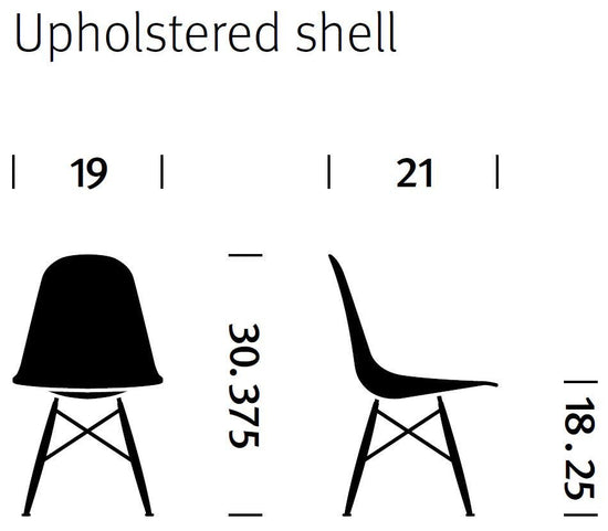 Herman Miller Eames® Molded Fiberglass Side Chair - Upholstered (On Production Hold)