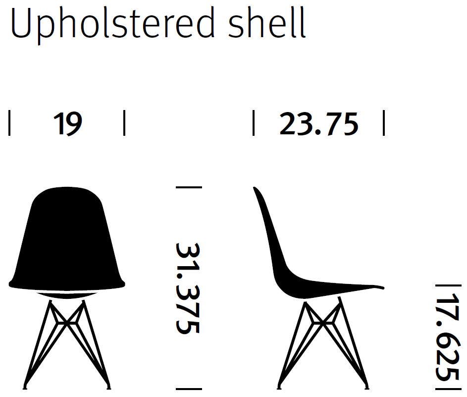 Herman Miller Eames® Molded Fiberglass Side Chair - Upholstered (On Production Hold)