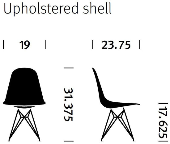 Herman Miller Eames® Molded Fiberglass Side Chair - Upholstered (On Production Hold)
