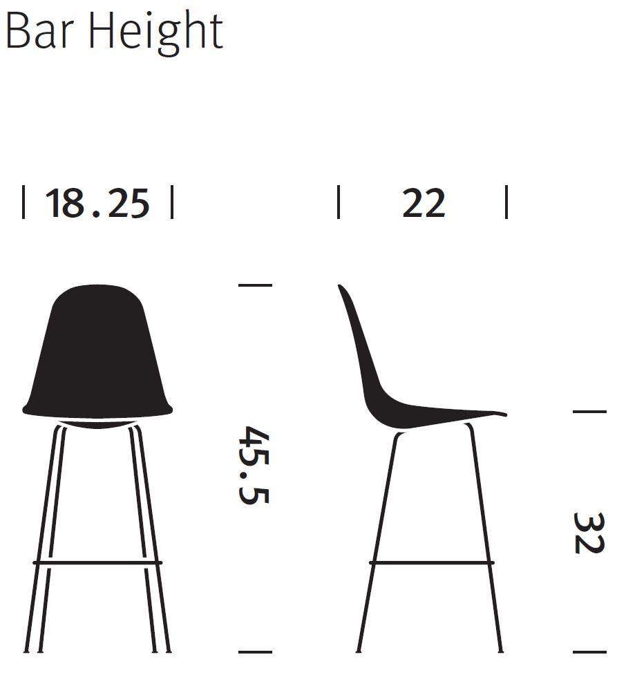 Herman Miller Eames® Molded Fiberglass Stool - Upholstered (On Production Hold)
