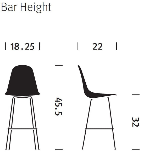 Herman Miller Eames® Molded Fiberglass Stool - Upholstered (On Production Hold)