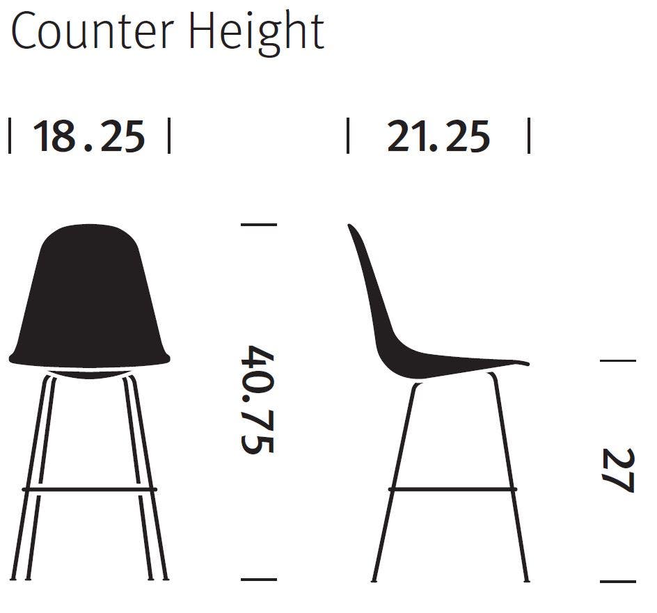 Herman Miller Eames® Molded Fiberglass Stool - Upholstered (On Production Hold)