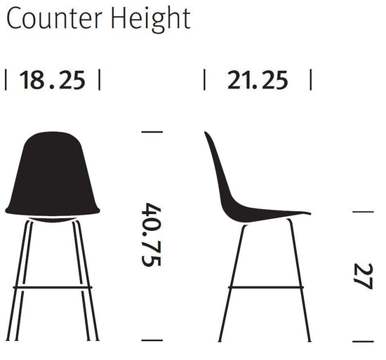Herman Miller Eames® Molded Fiberglass Stool - Upholstered (On Production Hold)