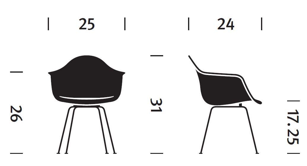 Herman Miller Eames® Molded Plastic Armchair