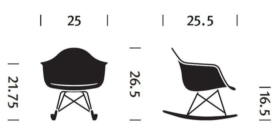 Herman Miller Eames® Molded Plastic Armchair Rocker Base