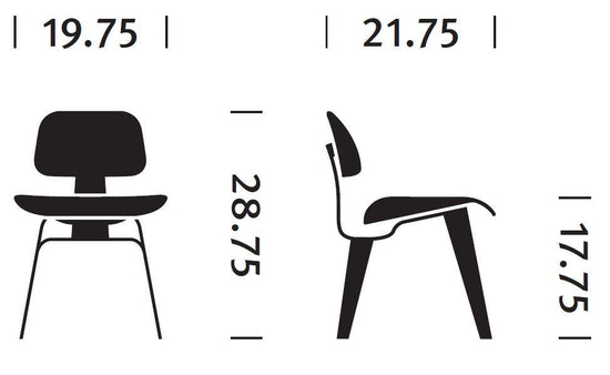 Herman Miller Eames® Molded Plywood Dining Chair - Wood Legs