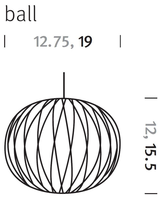 Herman Miller Nelson® Ball Crisscross™ Bubble Pendant Lamp