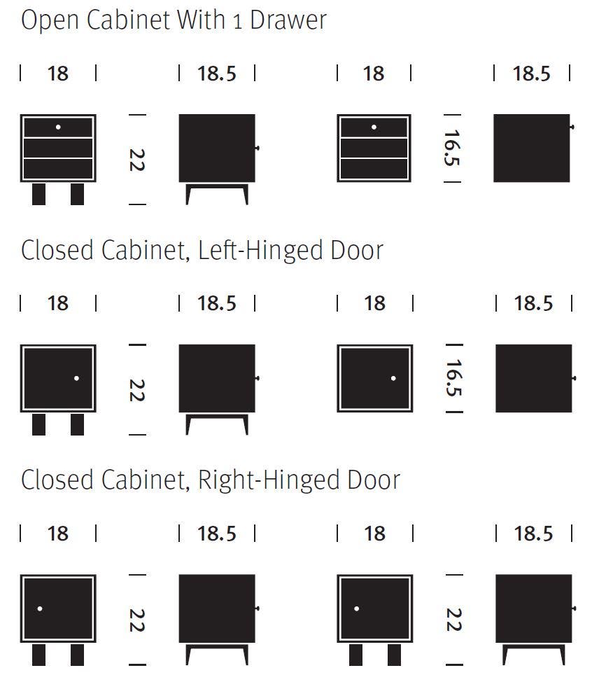 Herman Miller Nelson™ Basic Cabinet Series 16.5 x 18