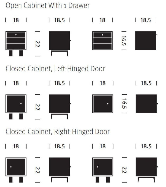 Herman Miller Nelson™ Basic Cabinet Series 16.5 x 18