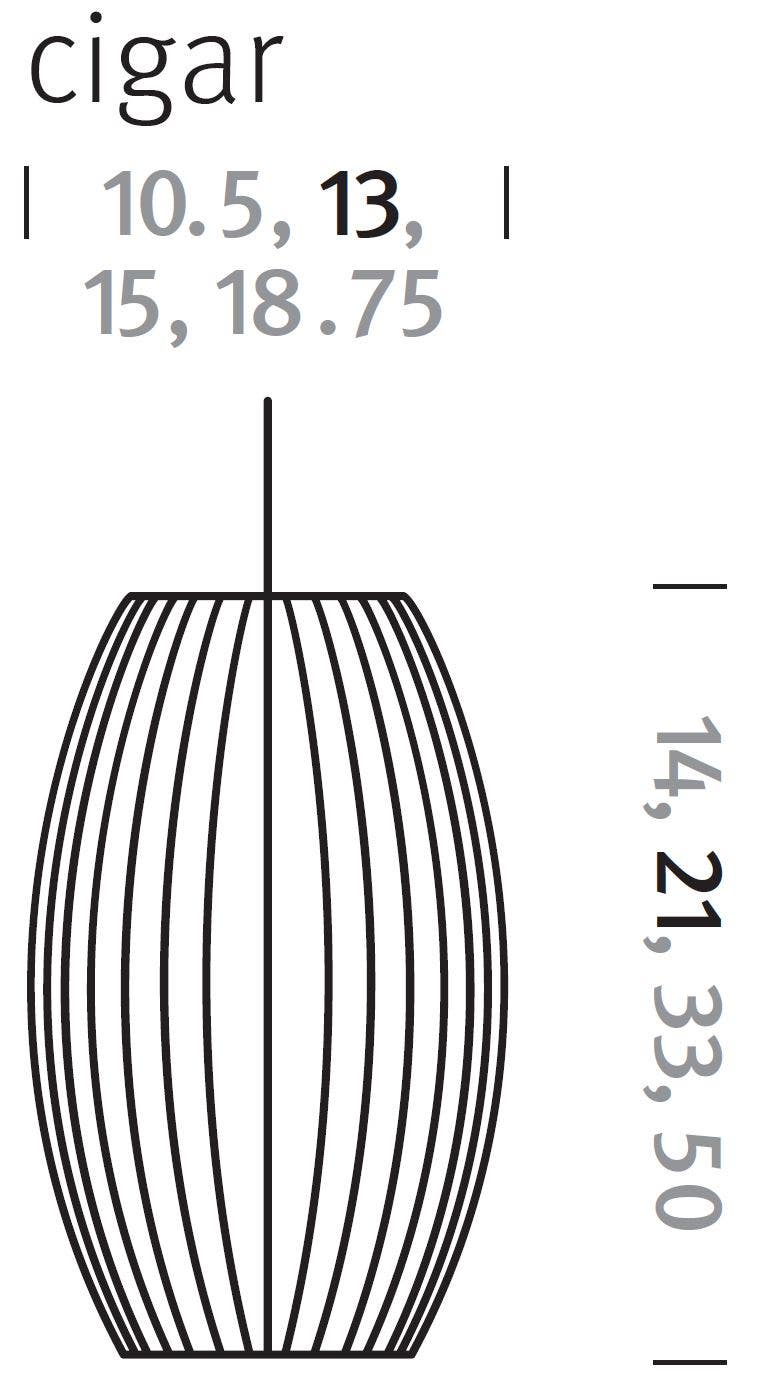 Herman Miller Nelson® Cigar® Bubble Pendant Lamp
