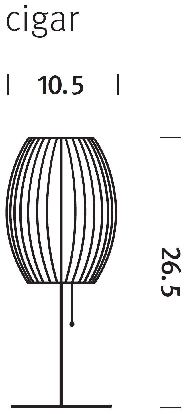Herman Miller Nelson® Cigar® Lotus Table Lamp