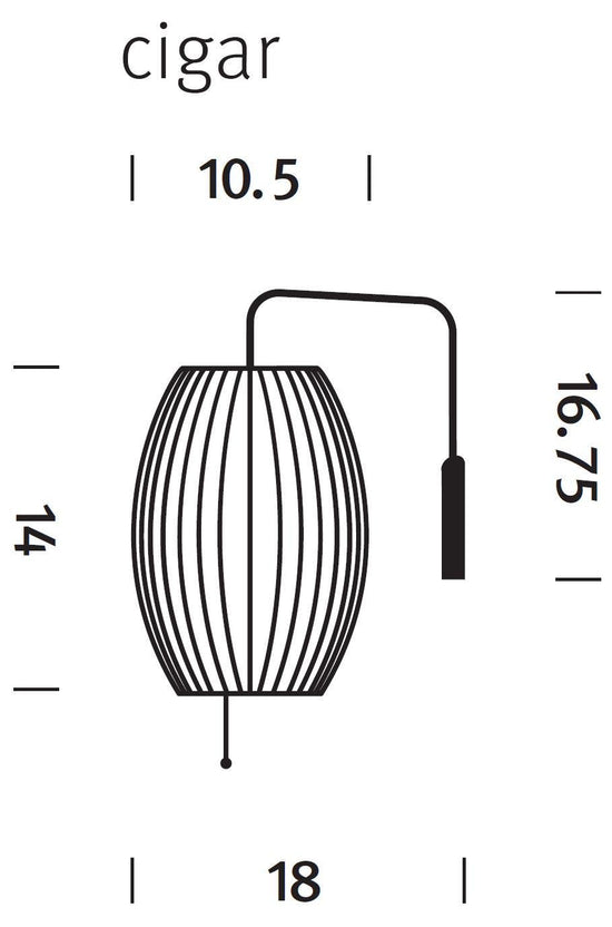 Herman Miller Nelson® Cigar® Wall Sconce