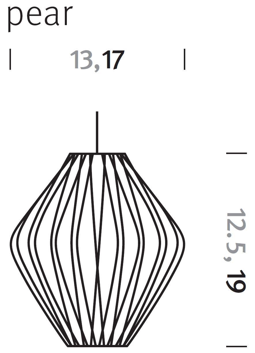 Herman Miller Nelson® Pear® Crisscross™ Bubble Pendant Lamp