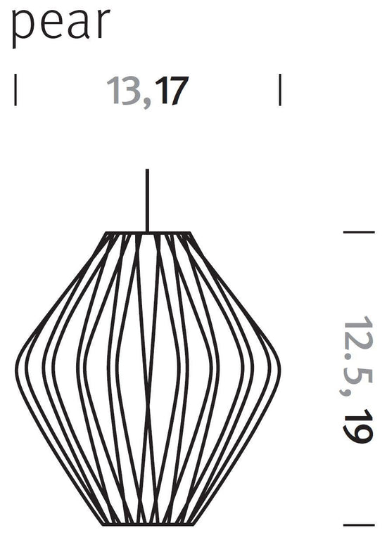 Herman Miller Nelson® Pear® Crisscross™ Bubble Pendant Lamp
