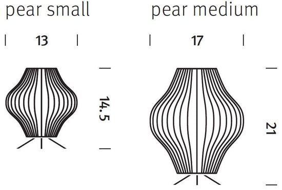 Herman Miller Nelson® Pear® Tripod Table Lamp