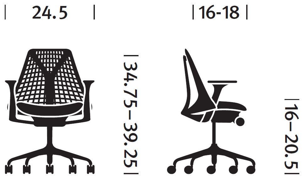 Herman Miller Sayl® Chair > Fully Loaded, Black (IN STOCK)