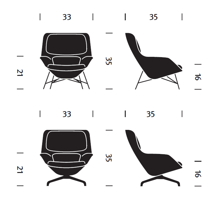 Herman Miller Striad® Mid-Back Lounge Chair