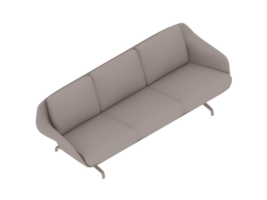 Herman Miller Striad® Three Seater Low-Back Sofa