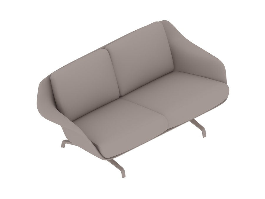 Herman Miller Striad® Two Seater Low-Back Sofa