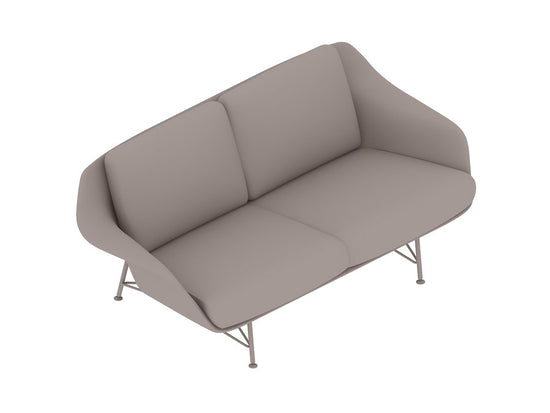 Herman Miller Striad® Two Seater Low-Back Sofa