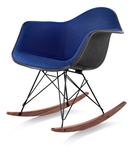 Herman Miller Eames® Molded Fiberglass Armchair Rocker Base Upholstered Shell (On Production Hold)