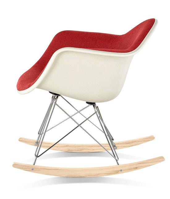 Herman Miller Eames® Molded Fiberglass Armchair Rocker Base Upholstered Shell (On Production Hold)