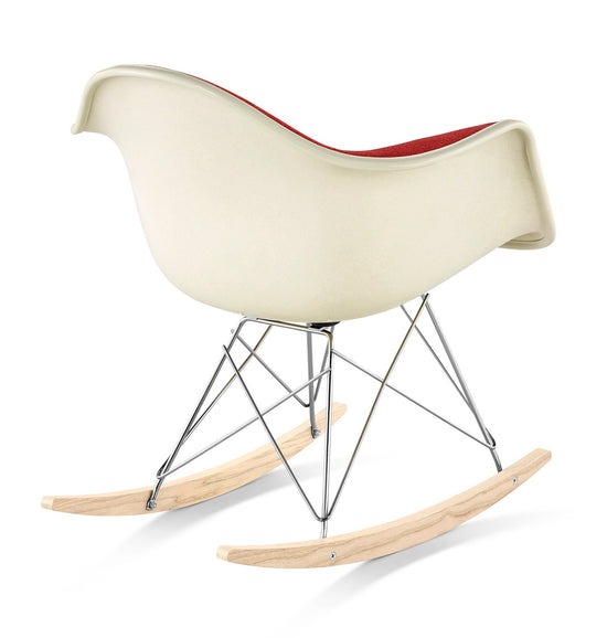 Herman Miller Eames® Molded Fiberglass Armchair Rocker Base Upholstered Shell (On Production Hold)