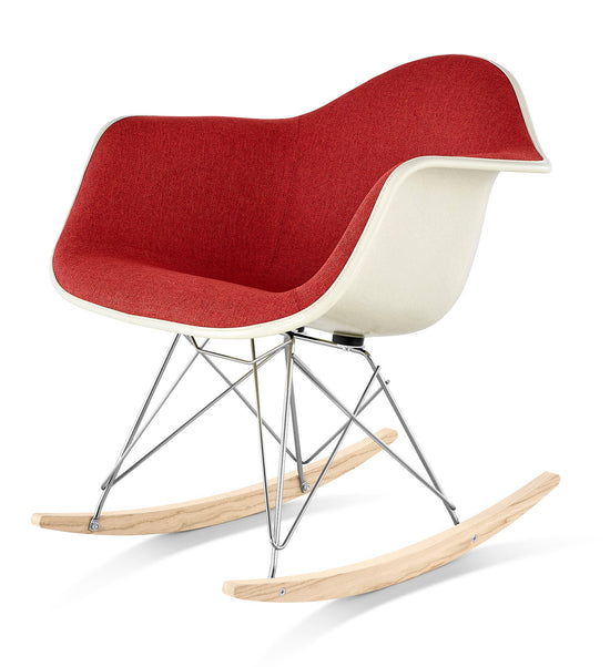 Herman Miller Eames® Molded Fiberglass Armchair Rocker Base Upholstered Shell (On Production Hold)