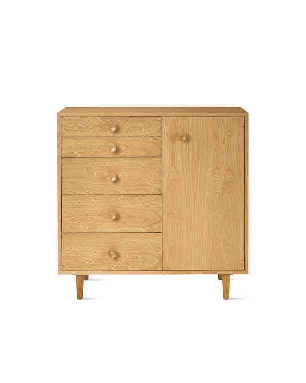 Herman Miller Nelson Basic Cabinet Series 5-Drawer with Door