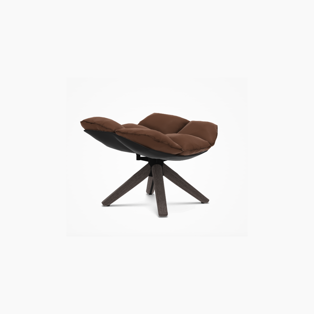 Fauteuil Husk High et repose-pieds - Expédition rapide