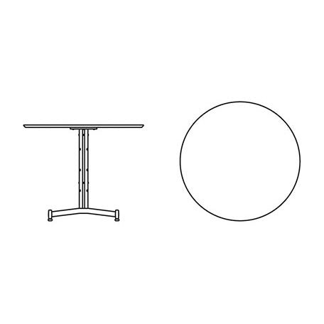 Knoll Iquo Bistro Table - Round