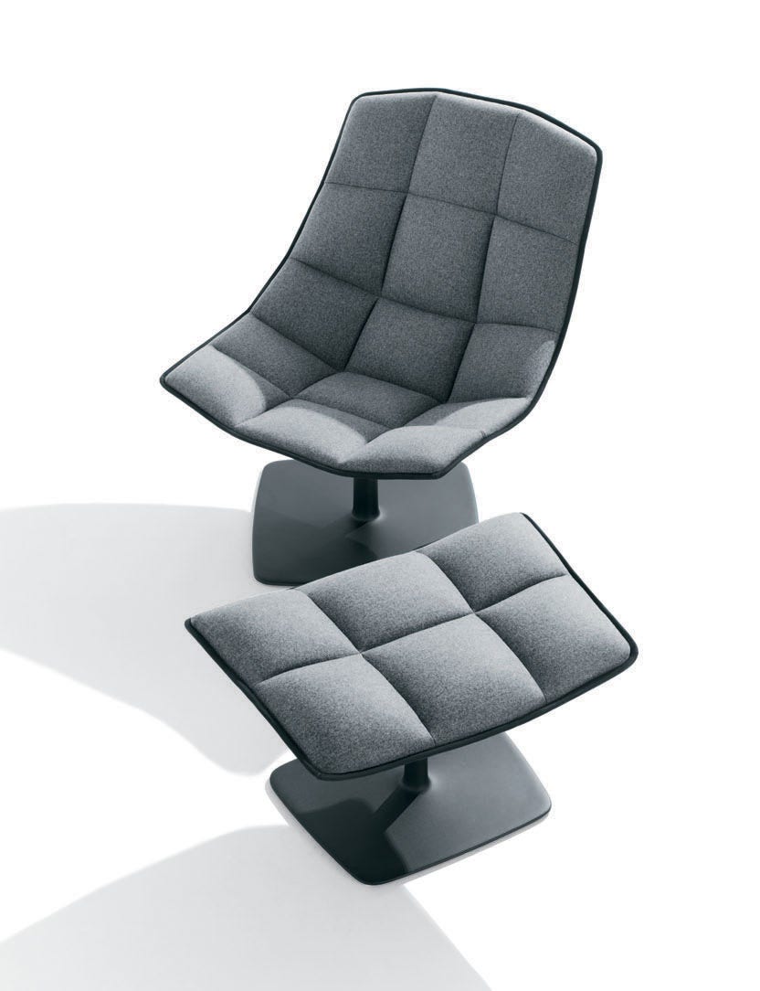 Knoll Markus Jehs and Jurgen Laub - Lounge Chair (Fixed Back, Pedestal Base)