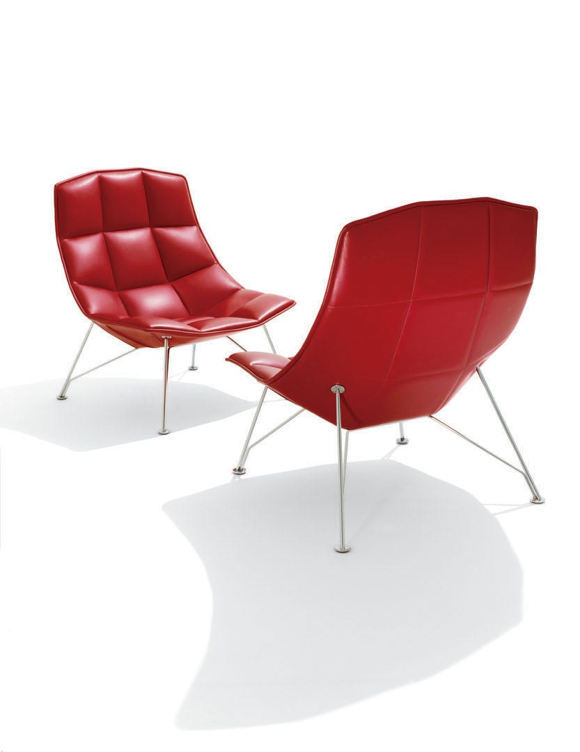 Knoll Markus Jehs and Jurgen Laub - Lounge Chair (Fixed Back, Wire Base)