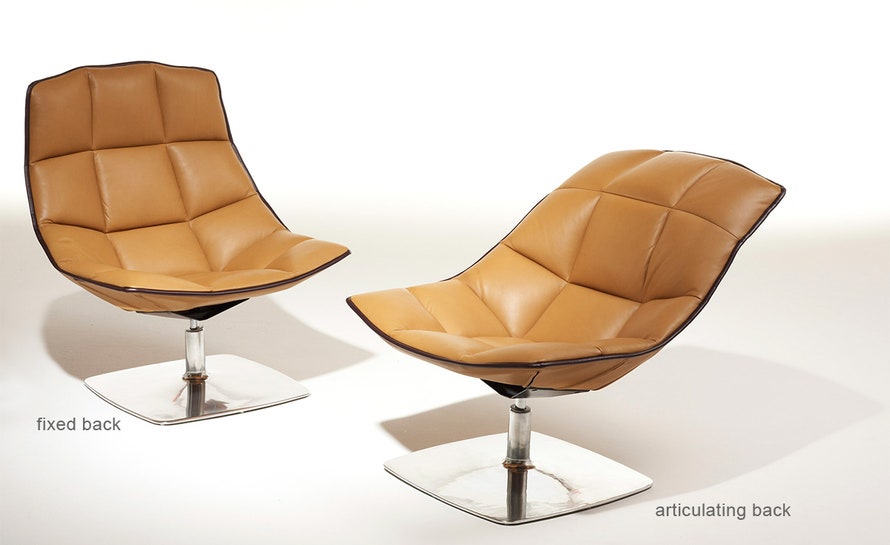 Knoll Markus Jehs and Jurgen Laub - Lounge Chair (Articulating Back, Pedestal Base)