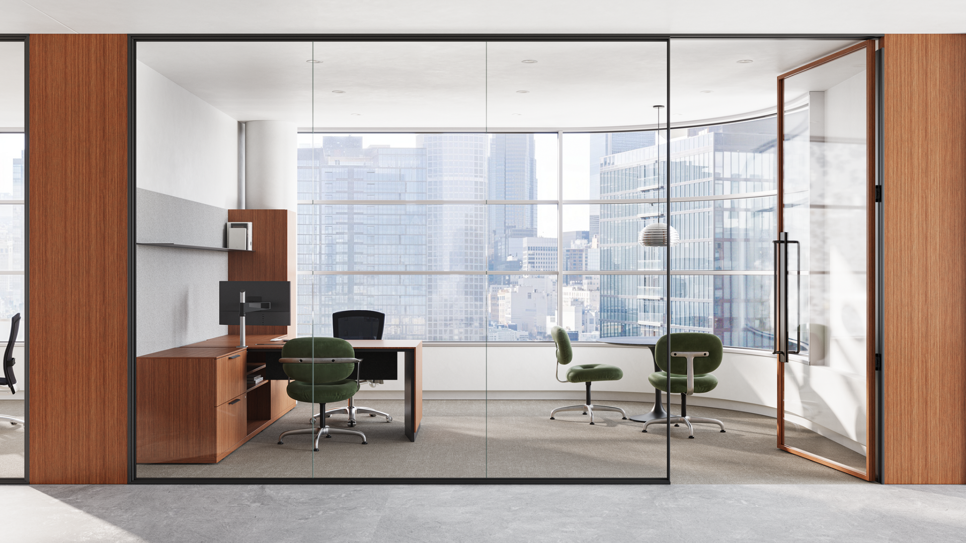Knoll Morrison Hannah™ Chair Single Upholstery, 4-Star Glides Base