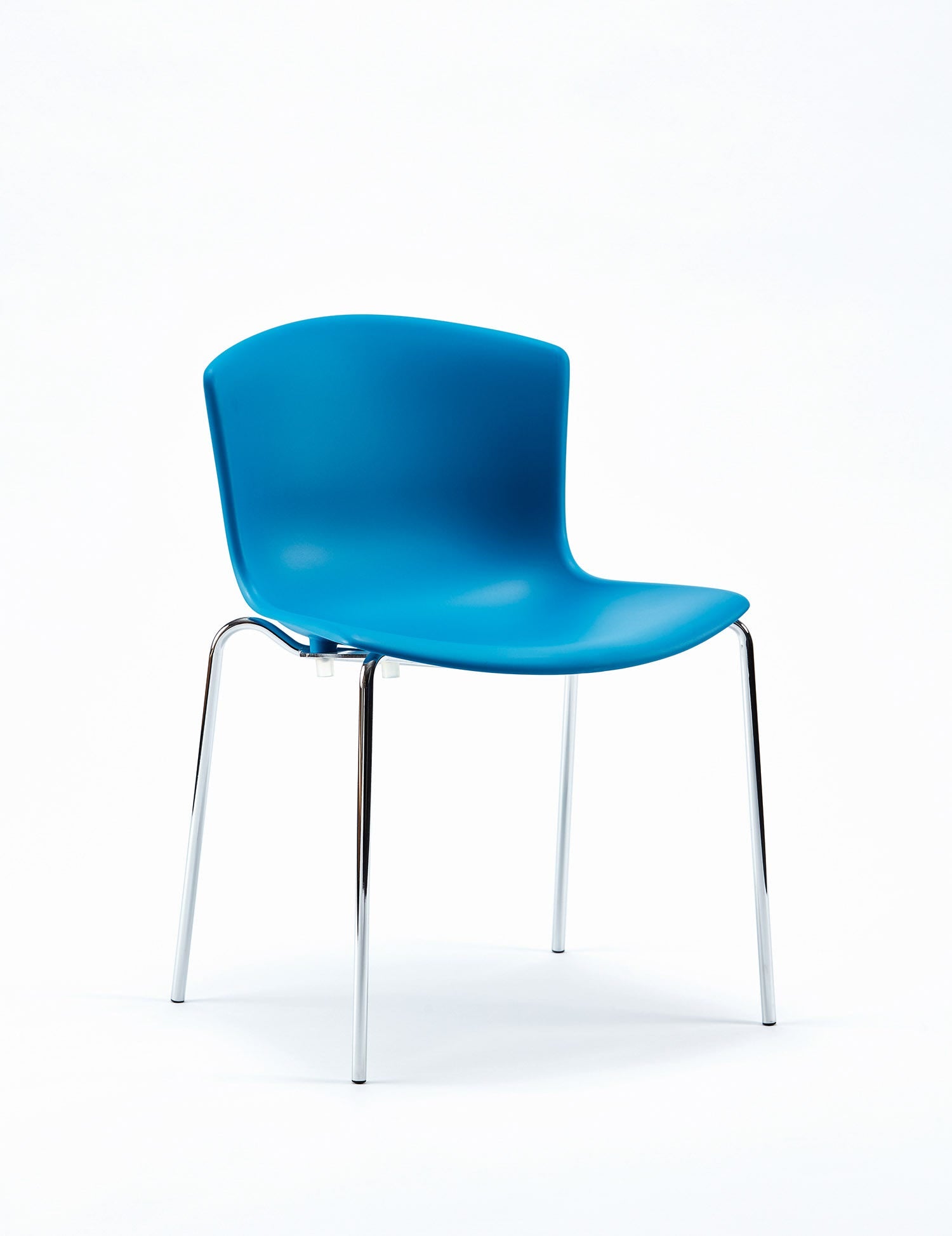 Knoll Harry Bertoia Molded Shell Side Chair, Stacking Base