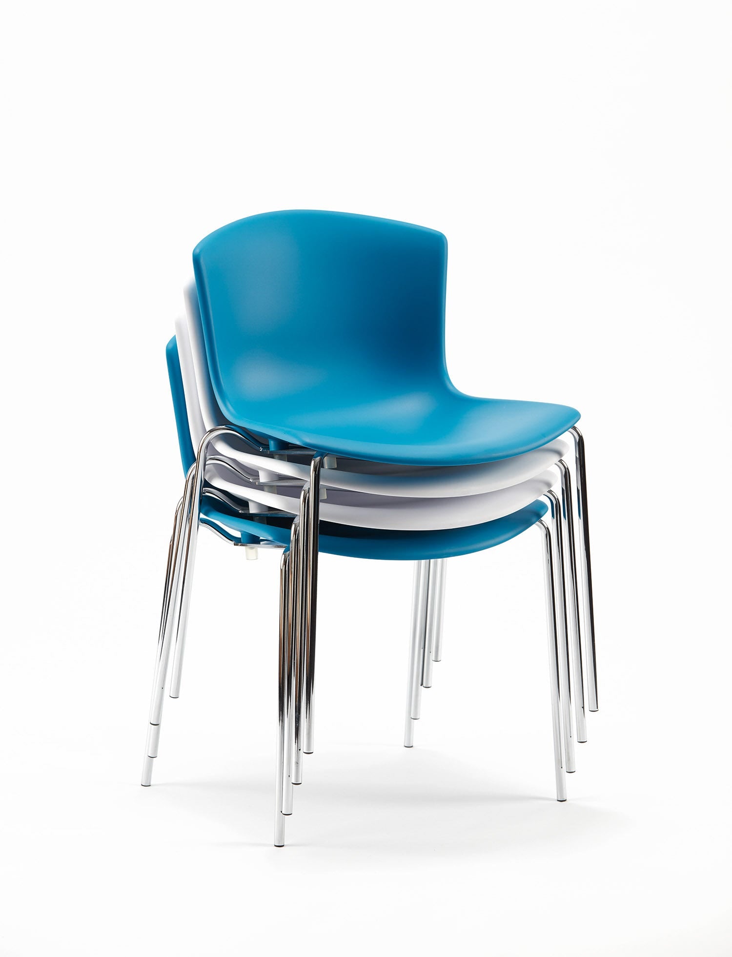 Knoll Harry Bertoia Molded Shell Side Chair, Stacking Base