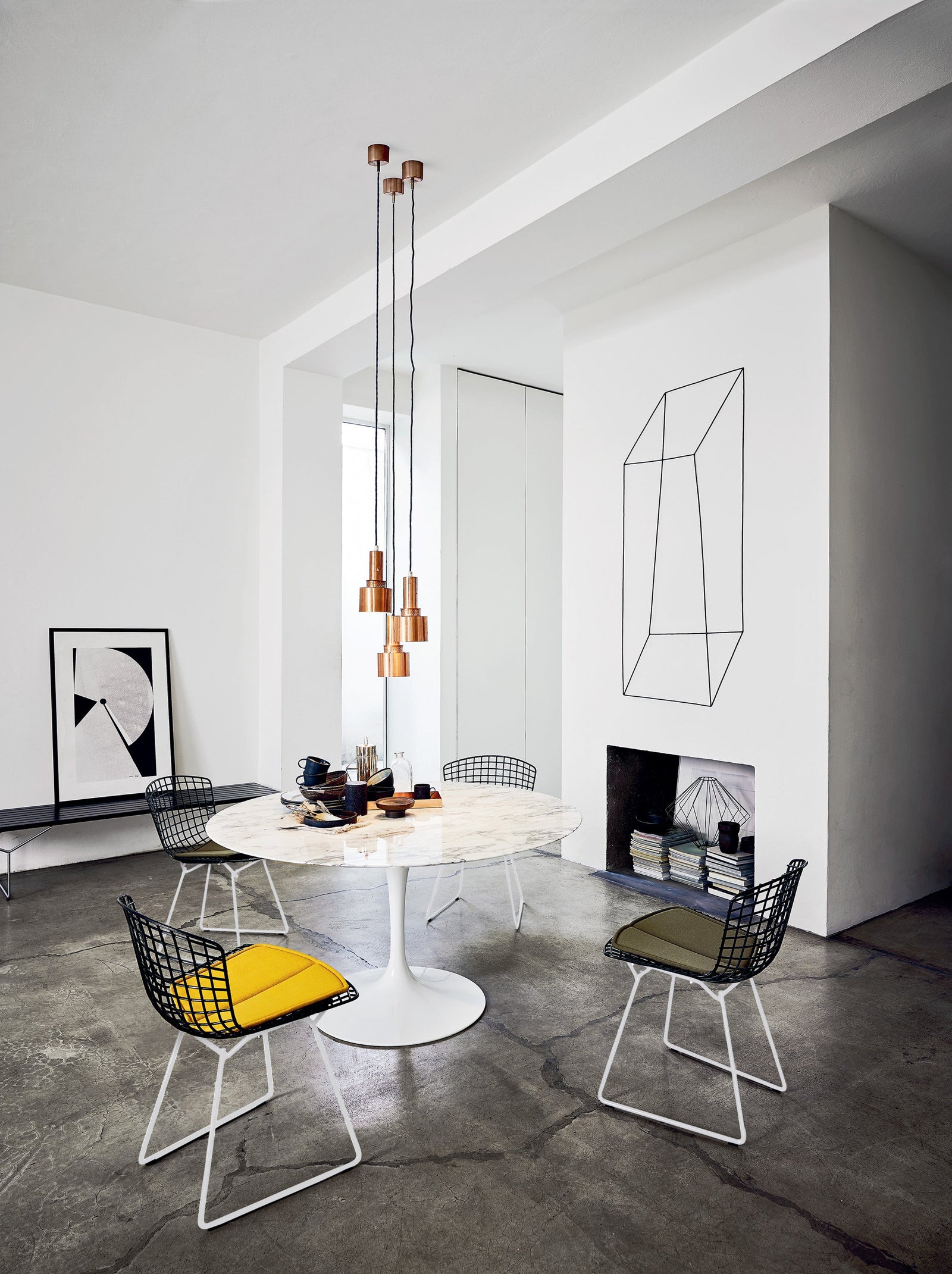 Knoll Harry Bertoia Two-Tone Side Chair