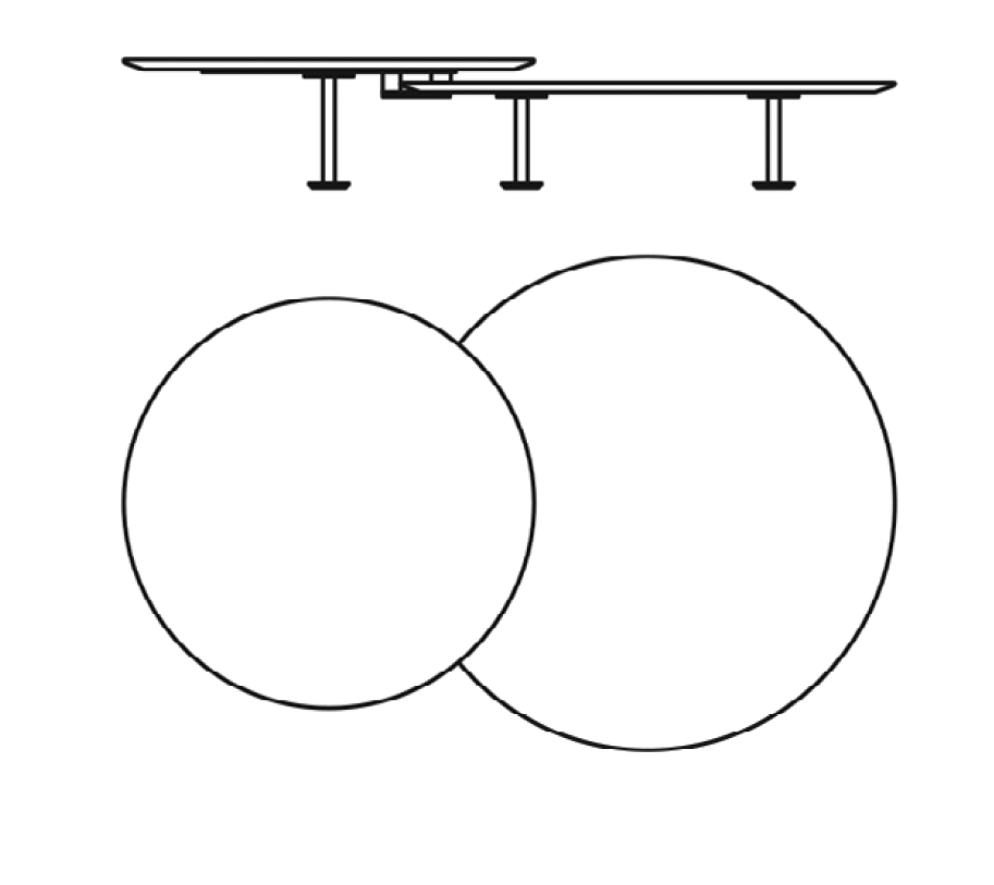 Knoll Piero Lissoni - Table basse Grasshopper Low