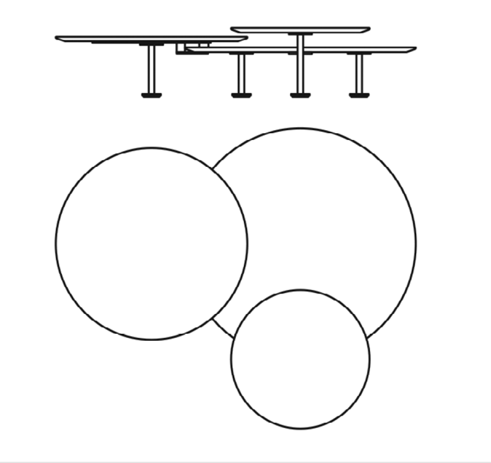 Knoll Piero Lissoni - Table basse Grasshopper Low