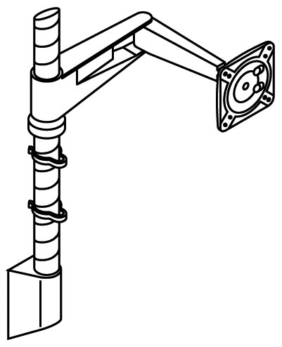 Support d'écran simple Knoll Sapper™