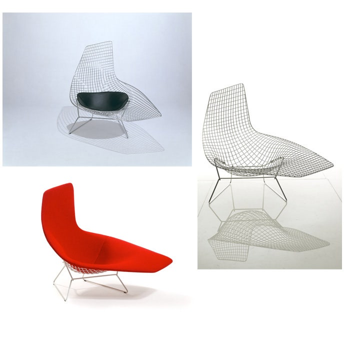 Knoll Harry Bertoia Asymmetric Chaise