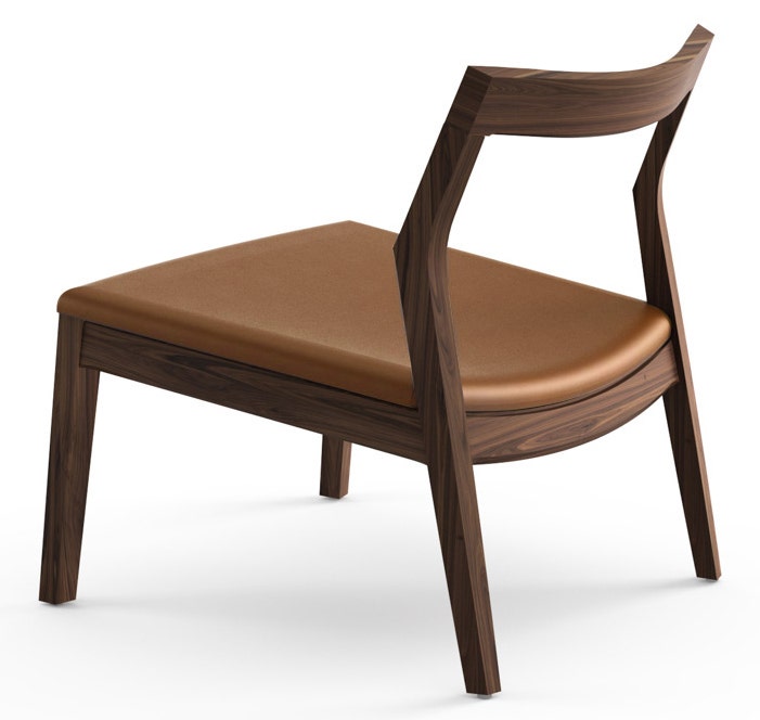 Knoll Marc Krusin Lounge Chair Armless Upholstered