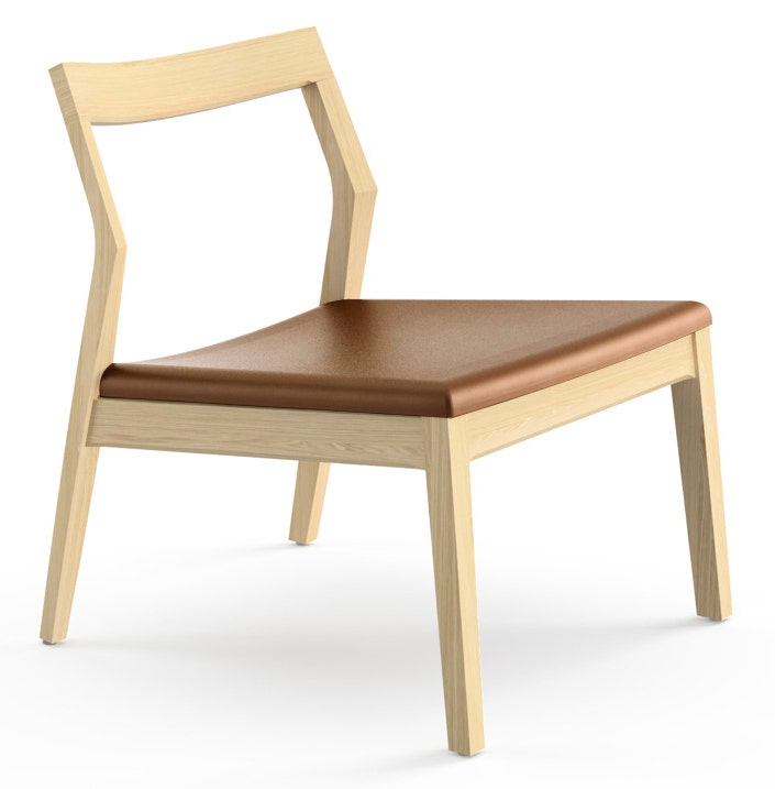 Knoll Marc Krusin Lounge Chair Armless Upholstered