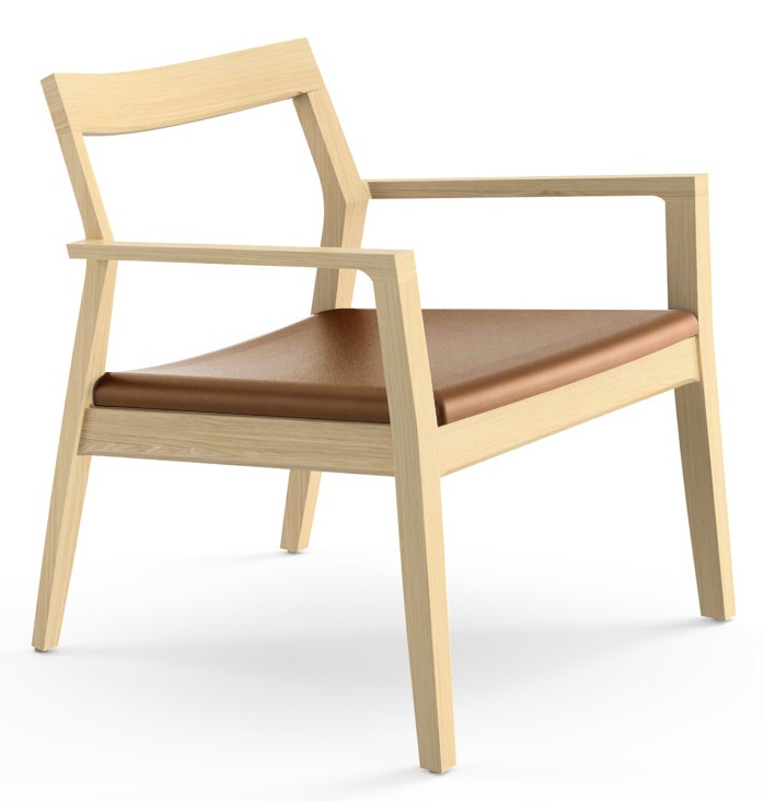 Knoll Marc Krusin Lounge Chair With Arms Upholstered
