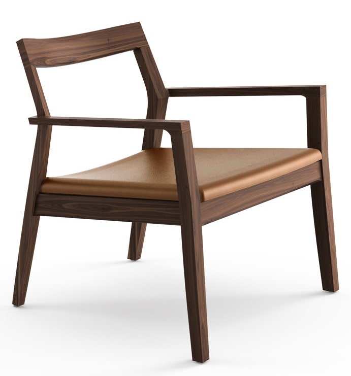 Knoll Marc Krusin Lounge Chair With Arms Upholstered