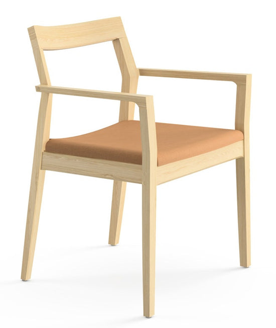 Knoll Marc Krusin Side Chair with Arms Upholstered