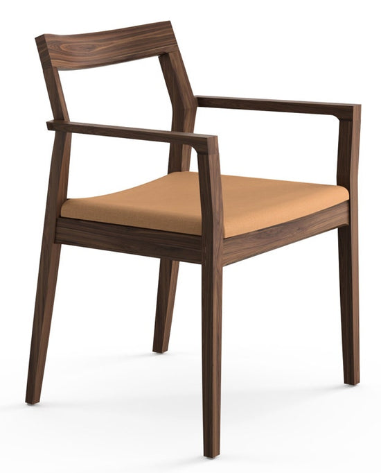 Knoll Marc Krusin Side Chair with Arms Upholstered