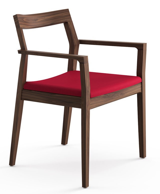 Knoll Marc Krusin Side Chair with Arms Upholstered